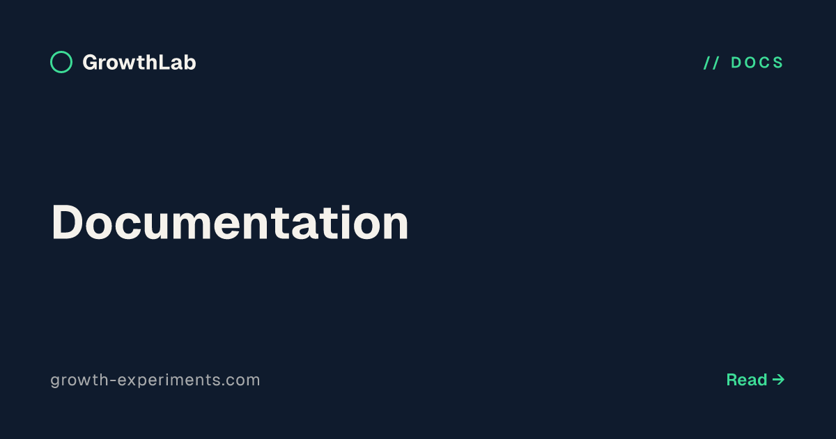 Documentation | GrowthLab